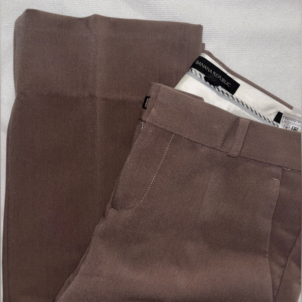 Banana Republic Chocolate Brown Womens Trousers Pants With Pockets